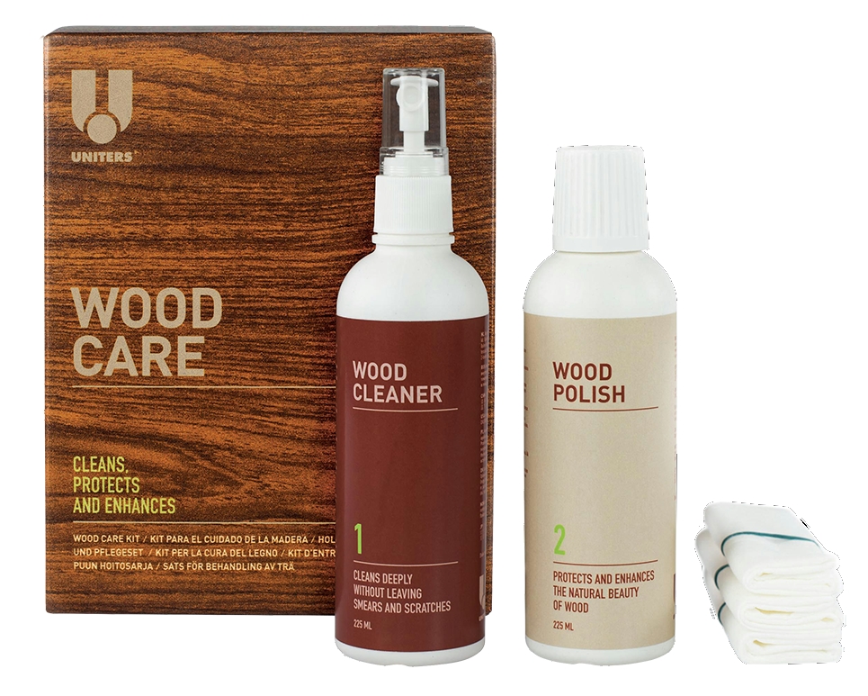 UNITERS Wood Care Kit Maxi Holzpflege-Set für für alle Holzarten